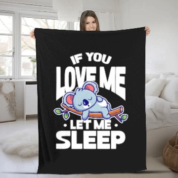 Discover Koala Pet Sleep Australian Australia Sleeping Koala Bear Kawaii Fleece Blankets