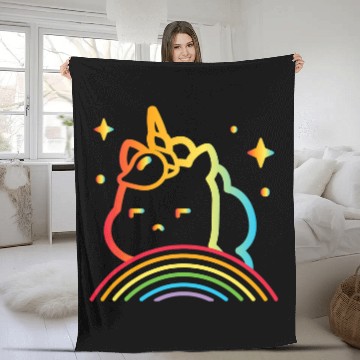 Discover Unicorn Pet LGBT Pride Rainbow Unicorn Pride Month Baseball Tees Fleece Blankets