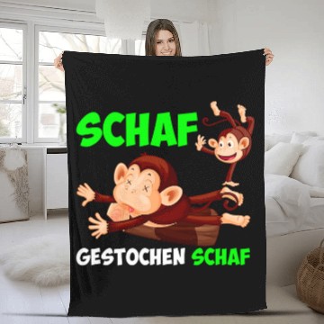 Discover Sheep Pet Monkey design sheep cute monkey Fleece Blankets