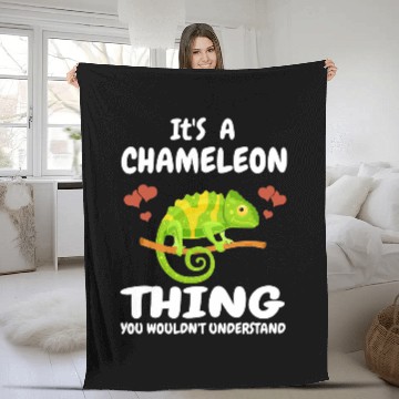 Discover Chameleon Pet Its A Chameleon Thing You Wouldnt Understand Pet Lizard Zip Fleece Blankets