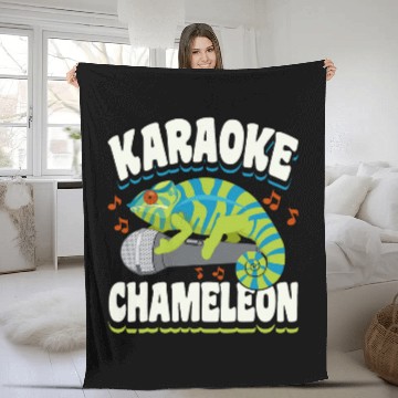 Discover Chameleon Pet Karaoke Singer Song Lyrics Microphone Karaoke Baseball Tees Fleece Blankets