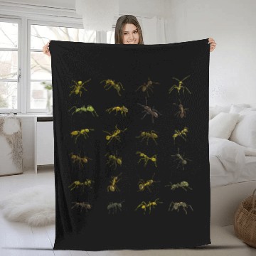 Discover Type Of Ants Future Entomologist Insect Lover Ant Keeper Fleece Blankets