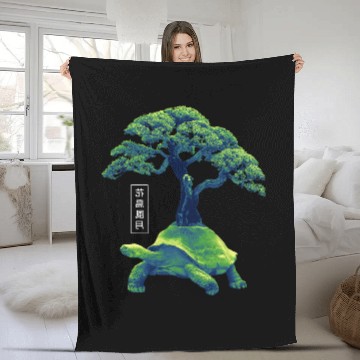 Discover Turtle Pet Bonsai Tree Turtle Japan Art Design Baseball Tees Fleece Blankets