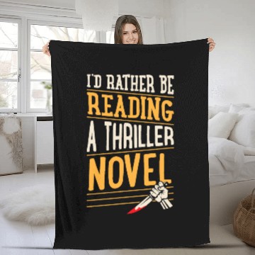 Discover Book Fun Id Rather Be Reading A Thriller Novel 1 Baseball Tees Fleece Blankets