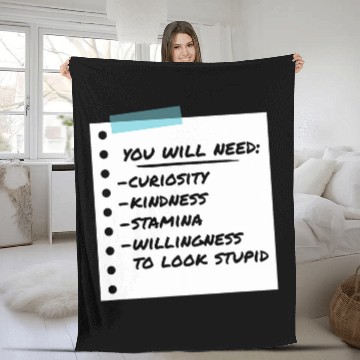 Discover Veterinarian Job Checklist Curiosity And Kindness Fleece Blankets