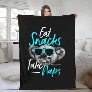 Discover Koala Pet Eat Snacks Take Naps Fleece Blankets