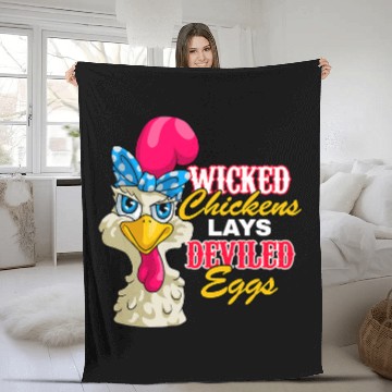 Discover Chicken Pet Wicked Chickens Lay Deviled Eggs Funny Chicken Hen Lovers Baseball Tees Fleece Blankets