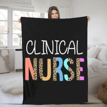 Discover nurses Job Clinical nurses Bohemian Cheetah Leopard Print Pattern Fleece Blankets