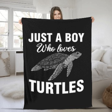 Discover Turtle Pet Design For Boys Kids Men Tortoise Lover 38 Fleece Blankets