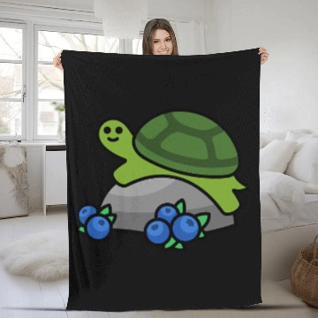Discover Turtle Pet Cute Friendly Berry Zip Fleece Blankets