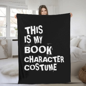 Discover Book Fun Simple Easy Halloween This Is My Book Character Costume 2 Fleece Blankets