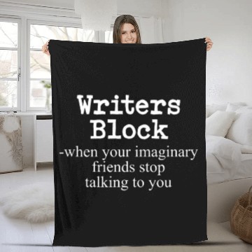 Discover Writers Block Imaginary Friends Funny Author Writer Design Baseball Tees Fleece Blankets