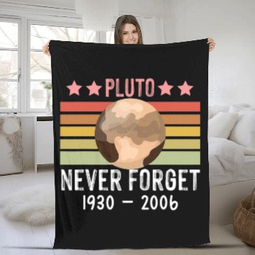 Discover Astronaut Job PLUTO NEVER FORGET Retro Style Funny Space vintages Science Baseball Tees Fleece Blankets