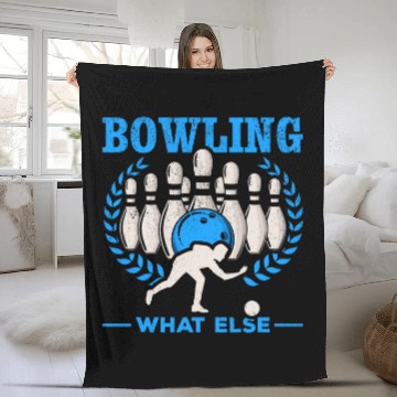 Discover Sport Bowling What Else bowling skittles bowling bowler Fleece Blankets