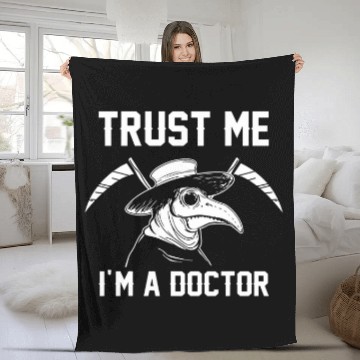 Discover Trust Me Im A Doctor Plague Doctor Steampunk Gothic Baseball Tees Fleece Blankets