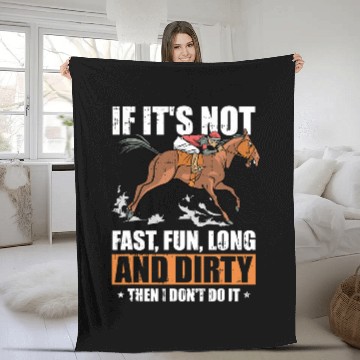 Discover Horse Pet Riding Horseback Equestrian 2Endurance Riding Fleece Blankets