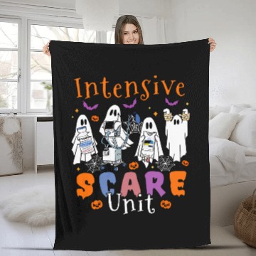 Discover nurses Job Intensive Scare Unit ICU Boo Crew NICU PICU nurses Tech Fleece Blankets