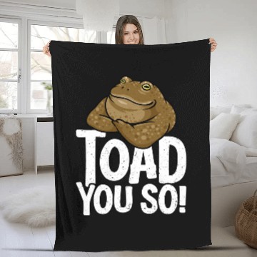 Discover Frog Pet Funny Toad Pun Cute Toad Toad Art Toad You So Frog Toad Fleece Blankets