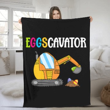 Discover Excavator Fun Easter Egg Eggscavator Easter Sunday Funny Baseball Tees Fleece Blankets