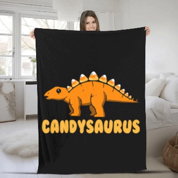 Discover Dinosaur Pet Candysaurus Candy Corn Toddler Kid Dinosaur Halloween Fleece Blankets