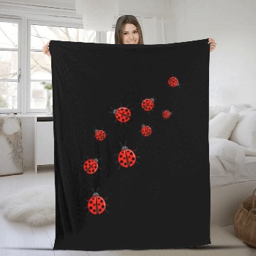 Discover Ladybug Lover Flying Insect Future Entomologist Baseball Tees Fleece Blankets