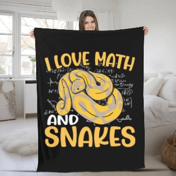 Discover Python Pet Reptile Python Serpent School I Love Math And Snakes Baseball Tees Fleece Blankets