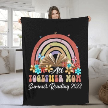 Discover Book Fun All Together Now Summer Reading Rainbow Fleece Blankets
