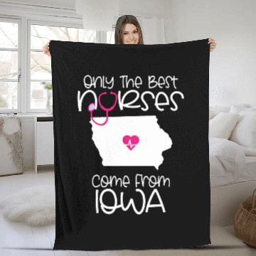 Discover nurses Job Iowa RN CNA LPN Nursing Student Graduation Baseball Tees Fleece Blankets