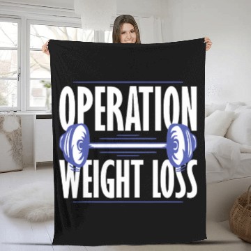 Discover Operation Weight Loss Fitness Motivation Fleece Blankets
