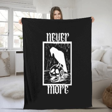 Discover Book Fun Quote The Raven Nevermore Edgar Allen Poe Fleece Blankets
