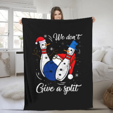 Discover Sport Bowling We Dont Give A Split Bowling Funny Snowman Christmas Baseball Tees Fleece Blankets