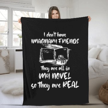 Discover Book Fun Writer Writing Novel Imaginary Friends Book Lover Reading Baseball Tees Fleece Blankets