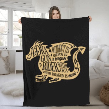 Discover Book Fun Fourth Wing Dragon Rider Fantasy Book Inspired Fleece Blankets