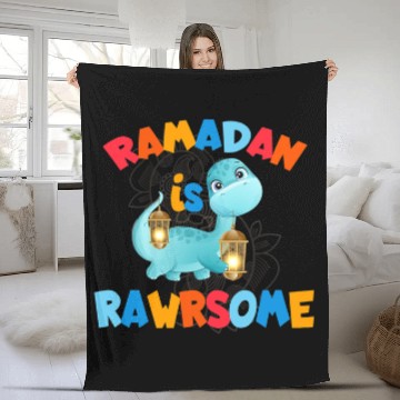 Discover Dinosaur Pet Ramadan Is Rawrsome Ramadan Mubarak Baseball Tees Fleece Blankets