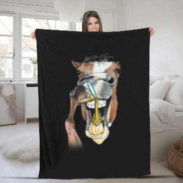 Discover Horse Pet Derby Party Horse Racing Drink Alcohol Baseball Tees Fleece Blankets