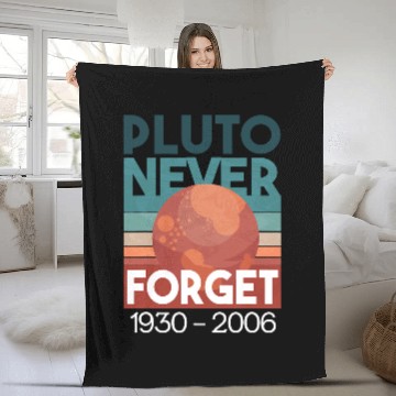 Discover Astronaut Job Pluto Never Forget Retro Style Funny Space Science Baseball Tees Fleece Blankets