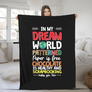 Discover Book Fun Scrapbooking Hobbyist Scrapbook Dream Patterned Paper Fleece Blankets