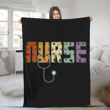 Discover nurses Job Pumpkin Boo Spider Halloween nurses Designs 13 Fleece Blankets