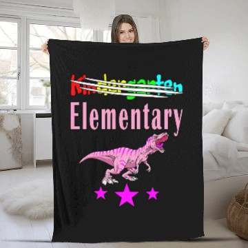 Discover Dinosaur Pet Kids Kindergarten Elementary Dinosaur Girl Funny Zip Fleece Blankets