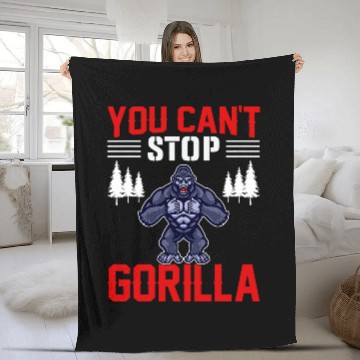 Discover Gorilla Pet You Cant Stop Gorilla Baseball Tees Fleece Blankets