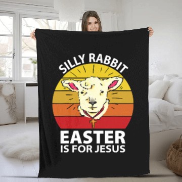Discover Sheep Pet Silly Rabbit Easter Is For Jesus Funny Christian Lamb Baseball Tees Fleece Blankets