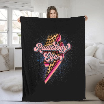Discover nurses Job Radiology Life Leopard Technician Xray Tech nurses Men Women Baseball Tees Fleece Blankets