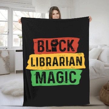 Discover Book Fun Black Librarian Magic Book Nerd Bookish Afrocentric Pride Baseball Tees Fleece Blankets