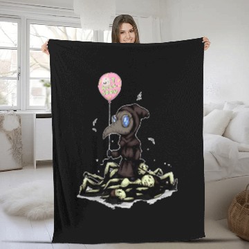 Discover Get Well Soon Plague Doctor Fleece Blankets