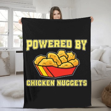 Discover Chicken Pet Great Chicken Nuggets Design For Nugget Lover Fleece Blankets