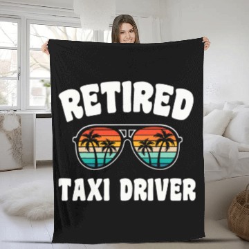 Discover Retired Taxi Driver Funny Retirement Congratulations Baseball Tees Fleece Blankets