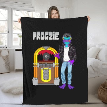 Discover Frog Pet Poison Dart Frog Hotrod Rockabilly Boogie Blues Juke Box Baseball Tees Fleece Blankets