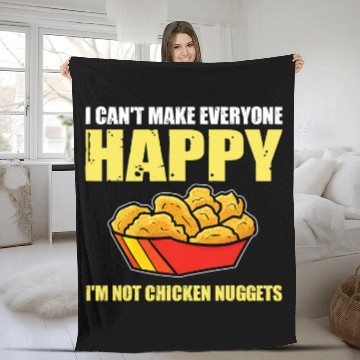 Discover Chicken Pet Great Chicken Nuggets Quote Nugget Lover Fleece Blankets