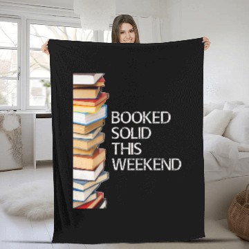 Discover Book Fun Booked Solid This Weekend Book Lovers Funny Baseball Tees Fleece Blankets