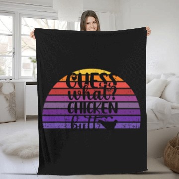 Discover Chicken Pet Guess What Chicken Butt Hilarious Conversation Starter 26 Fleece Blankets
